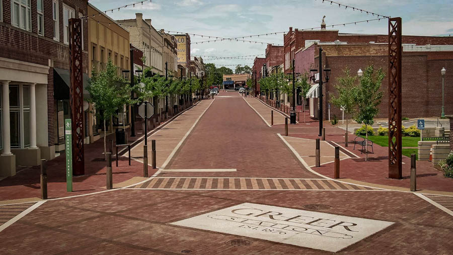 Downtown Greer Streetscape